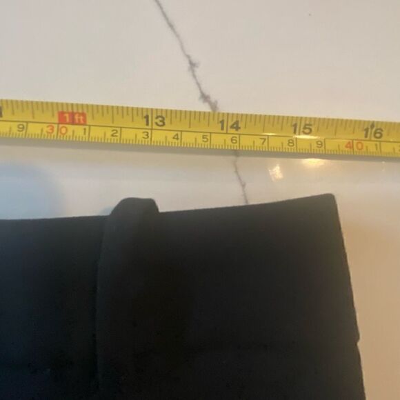 Zara Basic Cropped Wide Leg Black Pants Side Stripe with ZARA repeated Size L - Picture 7 of 13